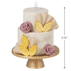 Hallmark A Sweet Beginning 2023 Porcelain Ornament -Home Decoration Sale 2023 Wedding Cake Keepsake Ornament 1999QHX3067 03