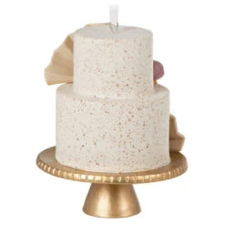 Hallmark A Sweet Beginning 2023 Porcelain Ornament -Home Decoration Sale 2023 Wedding Cake Keepsake Ornament 1999QHX3067 06