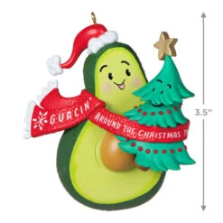 Hallmark Guacin' Around The Christmas Tree Ornament With Sound -Home Decoration Sale Avocado and Christmas Tree Keepsake Ornament 2199QGO2839 03