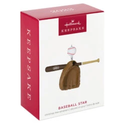 Hallmark Baseball Star 2023 Ornament -Home Decoration Sale Baseball Bat Glove and Ball Keepsake Ornament 1399QGO2697 04