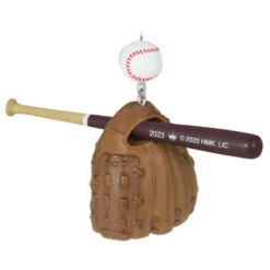 Hallmark Baseball Star 2023 Ornament -Home Decoration Sale Baseball Bat Glove and Ball Keepsake Ornament 1399QGO2697 06