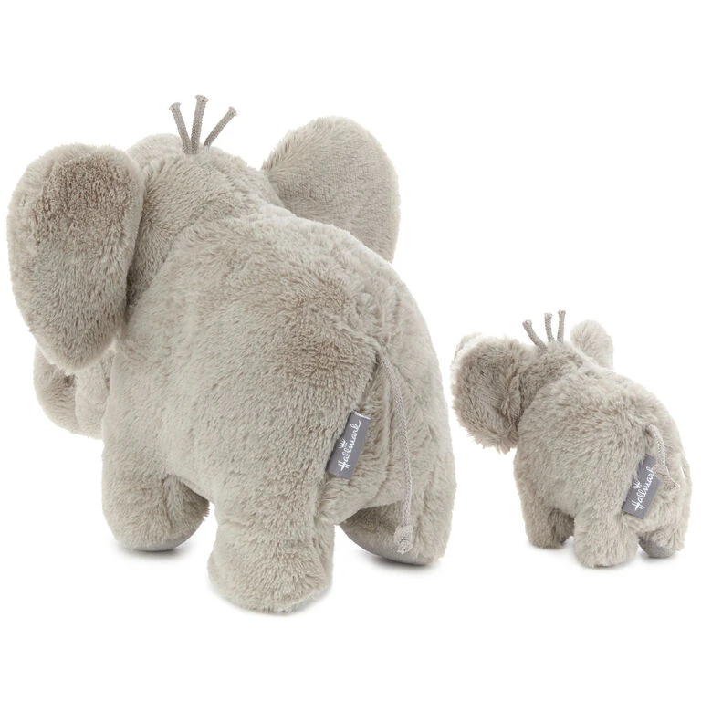 Hallmark Big And Little Elephant Singing Stuffed Animals With Motion, 8" 2 Hallmark Big And Little Elephant Singing Stuffed Animals With Motion, 8" - Image 2