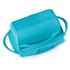 Aqua Butterie Flip-Top Butter Dish -Home Decoration Sale Blue Plastic FlipTop Butter Dish With Knife BTRAQU1009 03