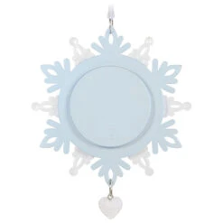 Hallmark Our First Christmas Together Snowflake 2023 Photo Frame Ornament -Home Decoration Sale BlueWhite Snowflake Picture Frame Keepsake Ornament 1699QGO2879 06