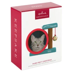 Hallmark Purr-fect Christmas 2023 Photo Frame Ornament -Home Decoration Sale Cat Scratcher Toy Picture Frame Keepsake Ornament 1599QGO2597 04