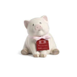 Demdaco Cream Piggy Bank, 6" -Home Decoration Sale Demdaco Cream Piggy Bank for Baby 5004820073 03