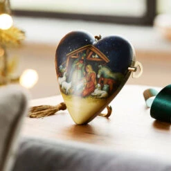 Home Decoration Sale -Home Decoration Sale Demdaco O Holy Night Musical Art Heart Ornament 2020230604 02
