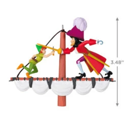 Hallmark Disney Peter Pan 70th Anniversary Swashbuckling Showdown Ornament -Home Decoration Sale Disney Peter Pan and Hook Keepsake Ornament 2499QXD6617 03
