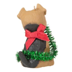 Hallmark Puppy Love Terrier 2023 Ornament -Home Decoration Sale Dog With Tinsel Keepsake Ornament 1599QXR8177 06