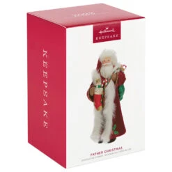 Hallmark Father Christmas Ornament -Home Decoration Sale Father Christmas With Toy Bag Keepsake Ornament 2499QXR8137 04