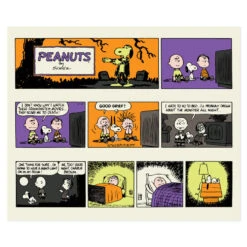 Hallmark Peanuts® Franken-Snoopy Comic Blanket, 50x60 -Home Decoration Sale Frankenstein Snoopy Comic Strip Blanket 1HGN1516 03