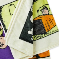 Hallmark Peanuts® Franken-Snoopy Comic Blanket, 50x60 -Home Decoration Sale Frankenstein Snoopy Comic Strip Blanket 1HGN1516 05
