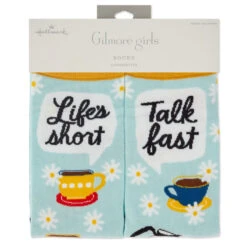 Hallmark Gilmore Girls Life's Short, Talk Fast Crew Socks -Home Decoration Sale Gilmore Girls Lifes Short Talk Fast Crew Socks 1PCL1011 04