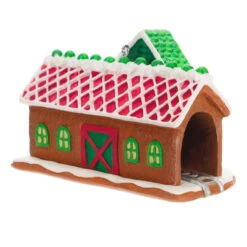 Hallmark Season's Treatings Special Edition Ornament -Home Decoration Sale Gingerbread Train Depot Keepsake Ornament 1899QXT4117 06