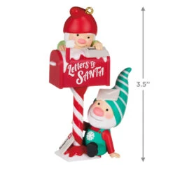 Hallmark Gnome For Christmas Ornament -Home Decoration Sale Gnomes Mailing Letter to Santa Keepsake Ornament 1999QXR8109 03