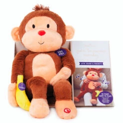 Hallmark Goin' Bananas Monkey Singing Stuffed Animal, 12" -Home Decoration Sale Goin Bananas Interactive Monkey Stuffed Animal With Sound 1PSB2187 04