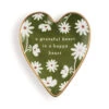 Demdaco Grateful Art Heart Trinket Dish