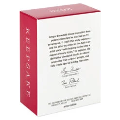 Hallmark Sew Very Merry! Ornament -Home Decoration Sale Green Sewing Machine and Stocking Keepsake Ornament 1799QGO2927 05