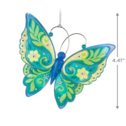 Hallmark Brilliant Butterflies Special Edition Ornament -Home Decoration Sale Green and Blue Butterfly Keepsake Ornament 1999QGO2799 03