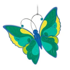 Hallmark Brilliant Butterflies Special Edition Ornament -Home Decoration Sale Green and Blue Butterfly Keepsake Ornament 1999QGO2799 06