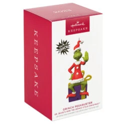 Hallmark Dr. Seuss's How The Grinch Stole Christmas!™ Grinch Peekbuster Ornament With Motion-Activated Sound -Home Decoration Sale Grinch Peekbuster Keepsake Ornament 2699QXI7067 04