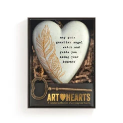 Demdaco Guardian Angel Art Heart With Key Stand -Home Decoration Sale Guardian Angel Heart Sculpture With Key 1003480431 04