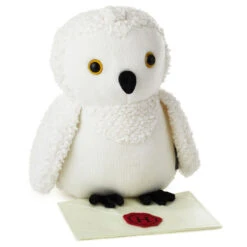 Hallmark Harry Potter™ Hedwig™ Stuffed Animal, 9" -Home Decoration Sale Harry Potter Hedwig Owl Knitted Stuffed Animal 1BBY4812 03