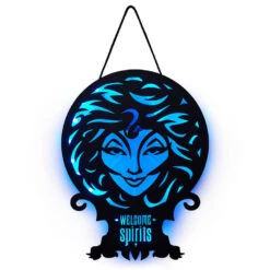 Hallmark Disney The Haunted Mansion Madam Leota Lighted Hanging Sign, 11x16 -Home Decoration Sale Haunted Mansion Madame Leota Metal Sign With Light 1HGN1503 03