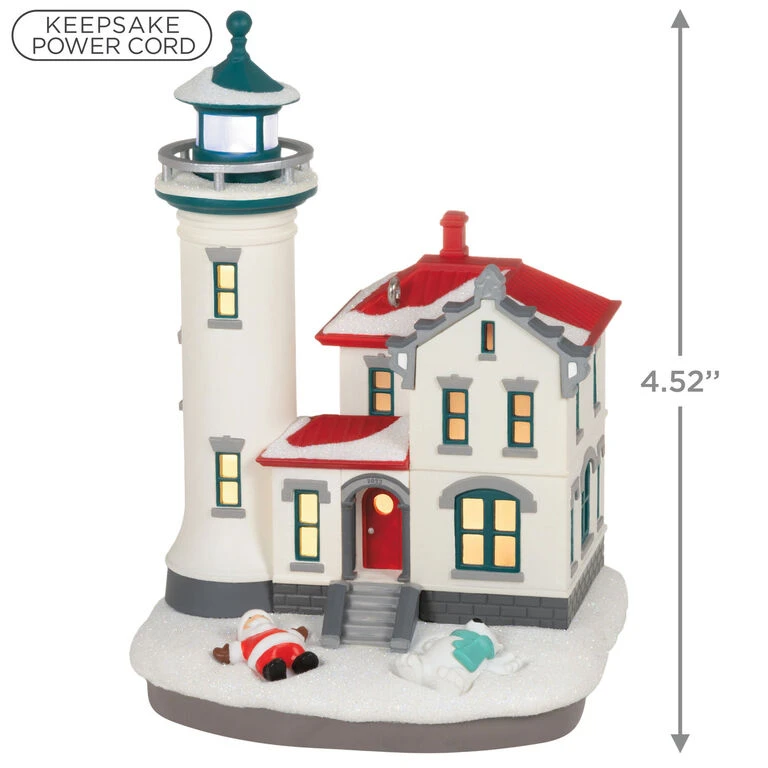 Hallmark Holiday Lighthouse 2023 Ornament With Light 3 Hallmark Holiday Lighthouse 2023 Ornament With Light - Image 3