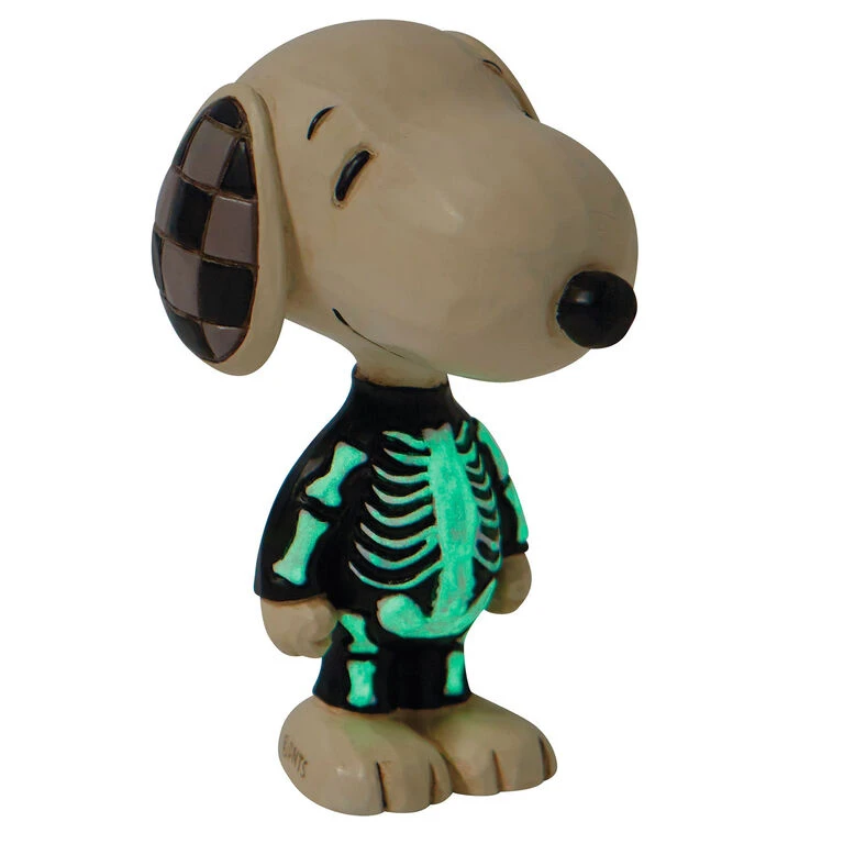 Enesco Jim Shore Peanuts Snoopy Skeleton Mini Figurine, 3.2" 2 Enesco Jim Shore Peanuts Snoopy Skeleton Mini Figurine, 3.2" - Image 2