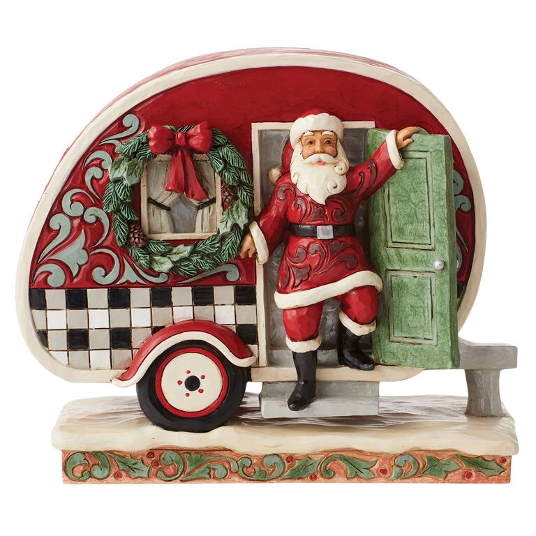 Enesco Jim Shore Highland Glen Santa's Camper Figurine, 6.5" 1 Enesco Jim Shore Highland Glen Santa's Camper Figurine, 6.5"