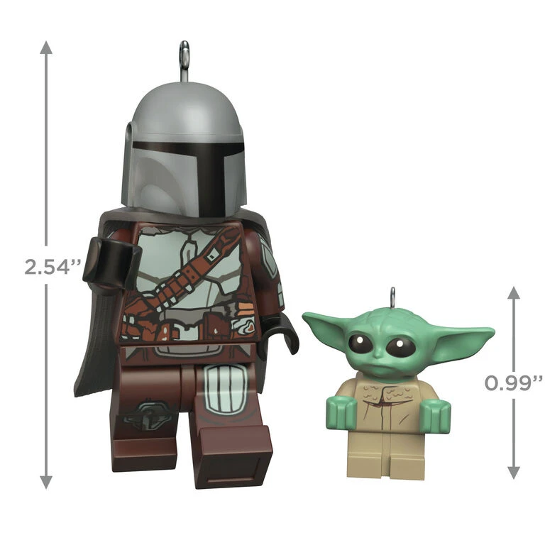Hallmark The Mandalorian™ And Grogu™ LEGO® Star Wars™ Minifigure Ornaments, Set Of 2 3 Hallmark The Mandalorian™ And Grogu™ LEGO® Star Wars™ Minifigure Ornaments, Set Of 2 - Image 3