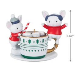 Hallmark Merry Mice With Hot Cocoa Ornament -Home Decoration Sale Mice in Hot Cocoa Mug Keepsake Ornament 1999QXT4119 03