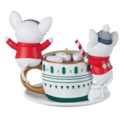 Hallmark Merry Mice With Hot Cocoa Ornament -Home Decoration Sale Mice in Hot Cocoa Mug Keepsake Ornament 1999QXT4119 06
