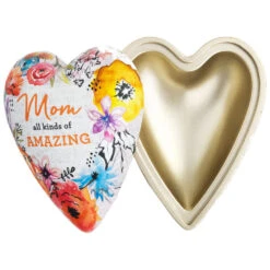 Amazing Mom Art Heart Trinket Box, 3.5" 5 Amazing Mom Art Heart Trinket Box, 3.5" -Home Decoration Sale Mom All Kinds of Amazing HeartShaped Trinket Box 1003480350 03