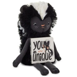 Hallmark MopTops Skunk Stuffed Animal With You Are Unique Board Book