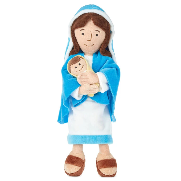 Hallmark Mother Mary Holding Baby Jesus Stuffed Doll, 12.75" 1 Hallmark Mother Mary Holding Baby Jesus Stuffed Doll, 12.75"