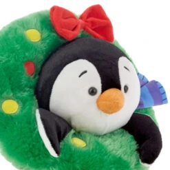 Hallmark Playful Penguins All Decked Out Musical Plush Penguin With Light And Motion -Home Decoration Sale Musical Playful Penguins Plush With Light Motion 1KCX1100 04
