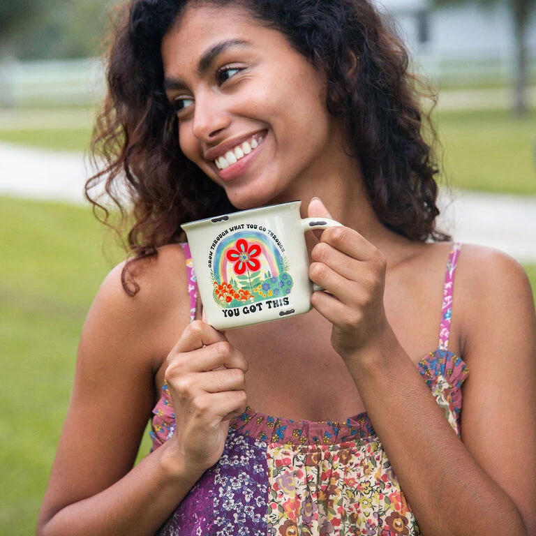 Natural Life Grow Through Ceramic Camp Mug, 16 Oz. 2 Natural Life Grow Through Ceramic Camp Mug, 16 Oz. - Image 2