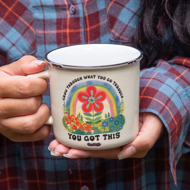 Natural Life Grow Through Ceramic Camp Mug, 16 Oz. 3 Natural Life Grow Through Ceramic Camp Mug, 16 Oz. - Image 3