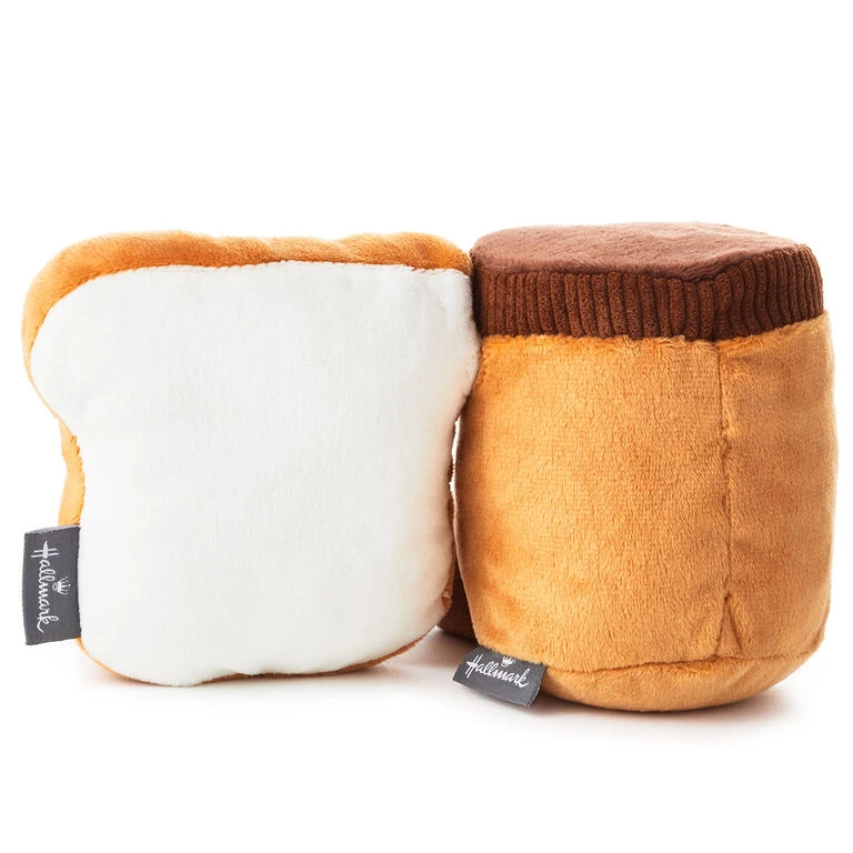 Hallmark Better Together Peanut Butter And Jelly Magnetic Plush, 5" 3 Hallmark Better Together Peanut Butter And Jelly Magnetic Plush, 5" - Image 3