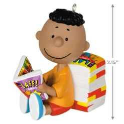 Hallmark The Peanuts® Gang Franklin Ornament -Home Decoration Sale Peanuts Franklin Reading Comics Keepsake Ornament 1899QXE3289 03