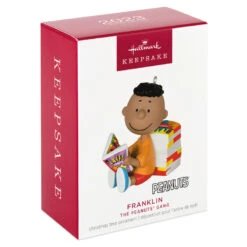 Hallmark The Peanuts® Gang Franklin Ornament -Home Decoration Sale Peanuts Franklin Reading Comics Keepsake Ornament 1899QXE3289 04