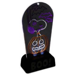 Hallmark Peanuts® Snoopy Boo! Light-Up Sign 5 Hallmark Peanuts® Snoopy Boo! Light-Up Sign -Home Decoration Sale Peanuts Snoopy Boo LightUp Sign 1HGN1517 03