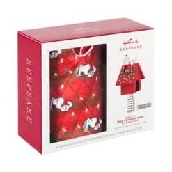 Hallmark Mini The Peanuts® Gang Snoopy Christmas Tree Topper And Tree Skirt, Set Of 2 -Home Decoration Sale Peanuts Snoopy Mini Keepsake Tree Skirt and Topper 2599QSB6249 05