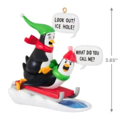 Hallmark What Did You Call Me? Ornament -Home Decoration Sale Penguins Sledding Keepsake Ornament 2099QGO2867 03