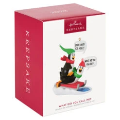 Hallmark What Did You Call Me? Ornament -Home Decoration Sale Penguins Sledding Keepsake Ornament 2099QGO2867 04