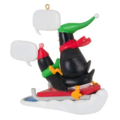 Hallmark What Did You Call Me? Ornament -Home Decoration Sale Penguins Sledding Keepsake Ornament 2099QGO2867 06
