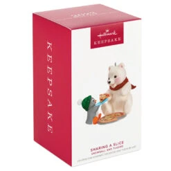 Hallmark Snowball And Tuxedo Sharing A Slice Ornament -Home Decoration Sale Polar Bear and Penguin Keepsake Ornament 1799QXR8049 04