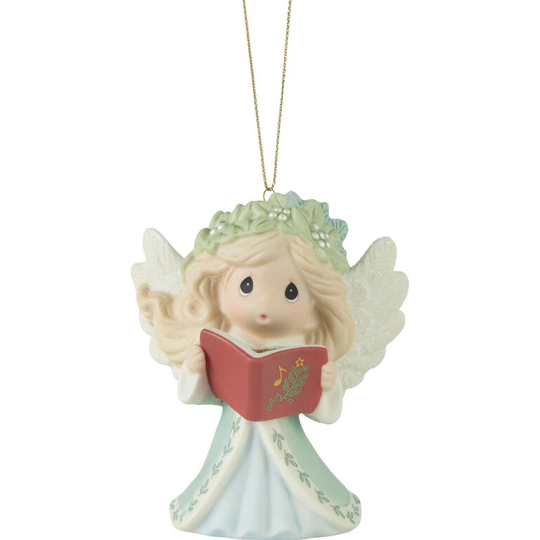 Precious Moments Wishing You Joyful Sounds Of The Season Ornament, 3.5" 1 Precious Moments Wishing You Joyful Sounds Of The Season Ornament, 3.5"